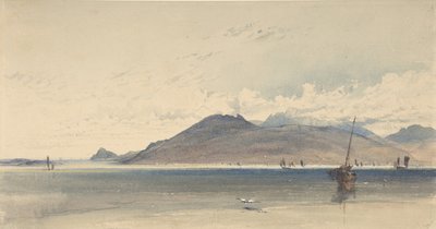 Wyspa Arran, wczesny poranek, 1830-39. autorstwa Thomas Miles Richardson I
