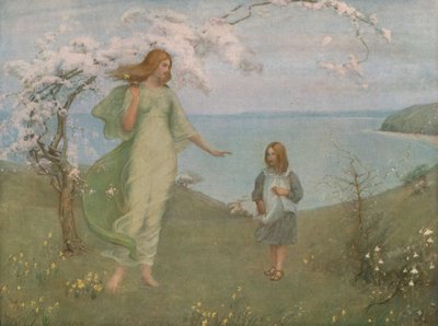 Wizja wiosny, 1901, c1930. autorstwa Thomas Millie Dow