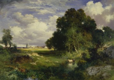 Święto Przesilenia Letniego, East Hampton, Long Island autorstwa Thomas Moran