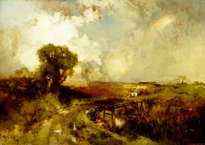 Letni prysznic, 1878 autorstwa Thomas Moran