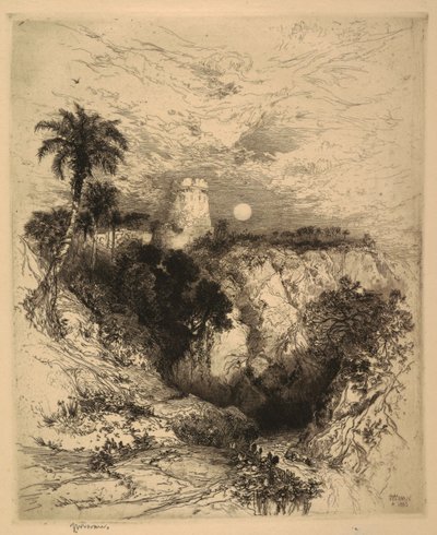 Wieża Corteza, Meksyk autorstwa Thomas Moran