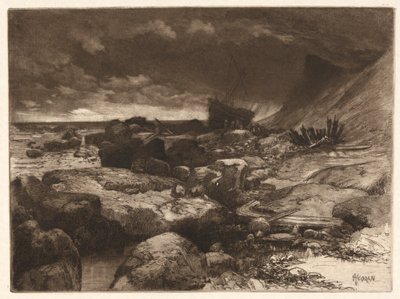 Wrak autorstwa Thomas Moran