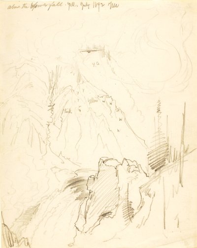 Nad dolnym wodospadem, Yellowstone autorstwa Thomas Moran