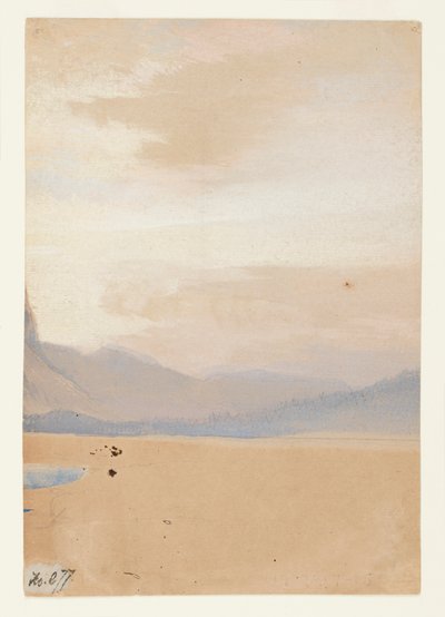 Amerykańskie równiny z pasmem górskim w oddali autorstwa Thomas Moran