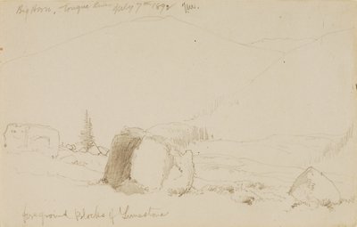 Big Horn, Tongue River autorstwa Thomas Moran