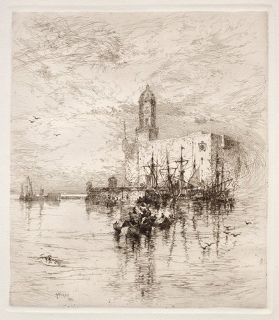 U Lua, zamek San Juan, v. Cruz, 1884. autorstwa Thomas Moran