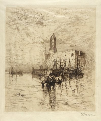 Zamek San Juan de Vlua, Vera Cruz autorstwa Thomas Moran