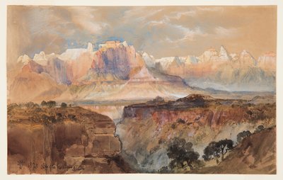 Klify Rio Virgin, South Utah autorstwa Thomas Moran