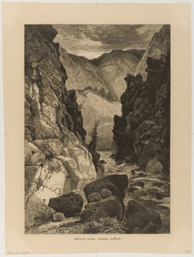 Diabelska Brama, kanion Weber autorstwa Thomas Moran