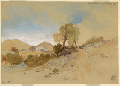 Rysunek, niedaleko San Francisco, Meksyk, 1 marca 1883 r. autorstwa Thomas Moran