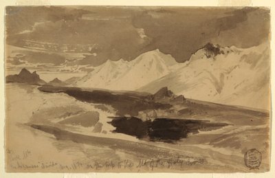 Rysunek, The Arkansas Divide, sierpień 1874 r. autorstwa Thomas Moran