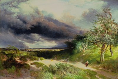 East Hampton, Long Island, Wydmy, 1892 autorstwa Thomas Moran