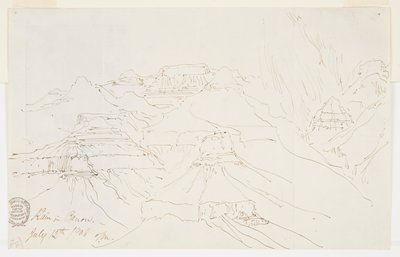 Wielki Kanion w Deszczu autorstwa Thomas Moran