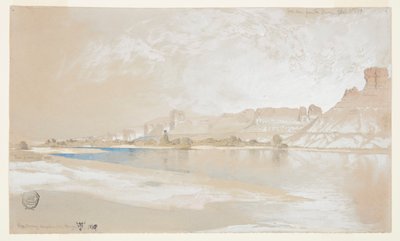 Green River z promu, terytorium Wyoming autorstwa Thomas Moran