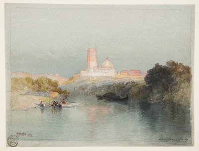 Hacjenda nad rzeką Lerma, San Juan, Meksyk autorstwa Thomas Moran