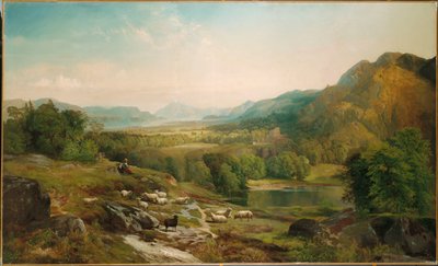 Pilnowanie stada, ok. 1867 r. autorstwa Thomas Moran