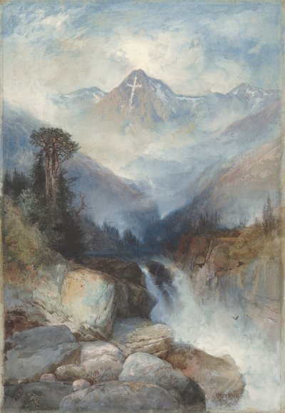 Góra Świętego Krzyża, 1890 (akwarela i gwasz na graficie) autorstwa Thomas Moran