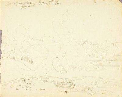 Norris Geyser Basin, Park Yellowstone autorstwa Thomas Moran