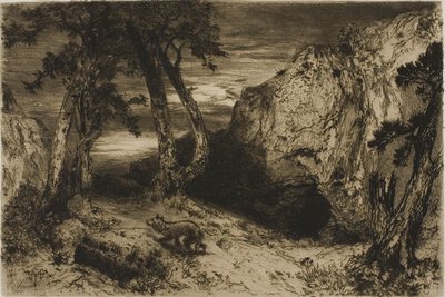 Kojot - Arizona autorstwa Thomas Moran