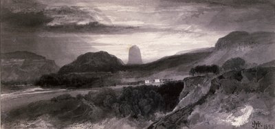 Diabelska wieża od Johnstons autorstwa Thomas Moran