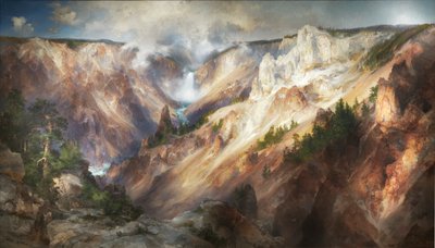Wielki Kanion Yellowstone autorstwa Thomas Moran