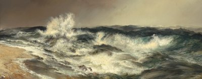 Dużo rozbrzmiewające morze, 1884. autorstwa Thomas Moran