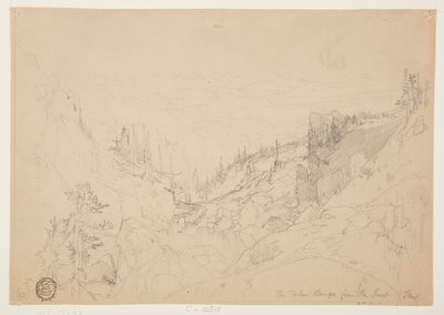 Pasmo Teton ze wschodu autorstwa Thomas Moran