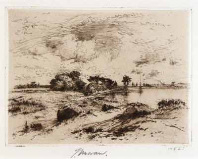 Three Mile Harbor Easthampton, L.I. autorstwa Thomas Moran
