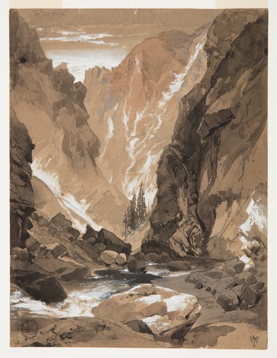 Wąwóz Toltec, Kolorado autorstwa Thomas Moran
