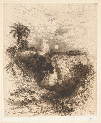 Wieża Corteza, Meksyk autorstwa Thomas Moran