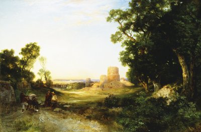 Tula, starożytna stolica Meksyku, 1908 autorstwa Thomas Moran