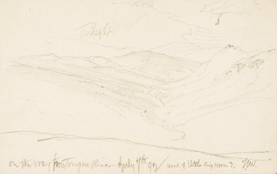 Zmierzch w drodze z Tongue River (głowa Little Big Horn) autorstwa Thomas Moran