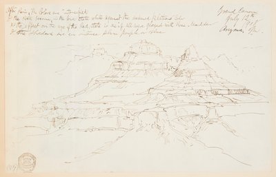 Dwa klify w Wielkim Kanionie w Arizonie autorstwa Thomas Moran