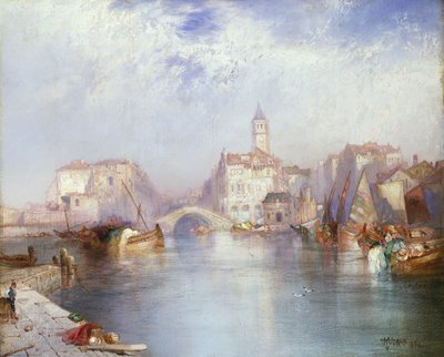 Kanał Wenecki, 1896 autorstwa Thomas Moran