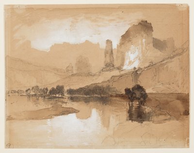 Yellowstone pod wodospadami autorstwa Thomas Moran