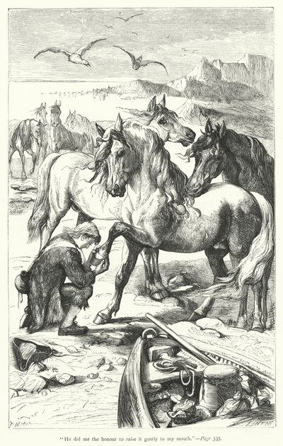 Ilustracja do Podróży Guliwera autorstwa Jonathana Swifta (rycina) autorstwa Thomas Morten
