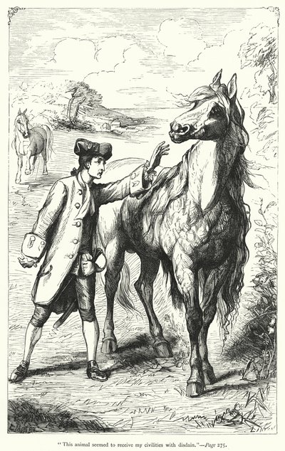 Ilustracja do Podróży Guliwera autorstwa Jonathana Swifta (rycina) autorstwa Thomas Morten