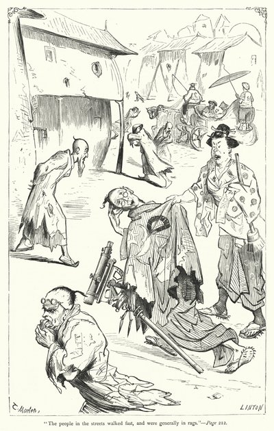 Ilustracja do Podróży Guliwera autorstwa Jonathana Swifta (rycina) autorstwa Thomas Morten