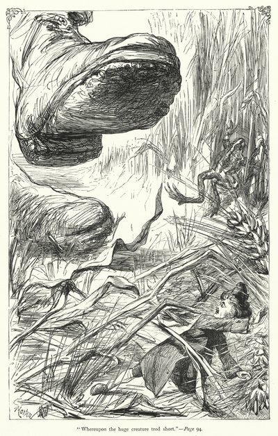 Ilustracja do Podróży Guliwera autorstwa Jonathana Swifta (rycina) autorstwa Thomas Morten