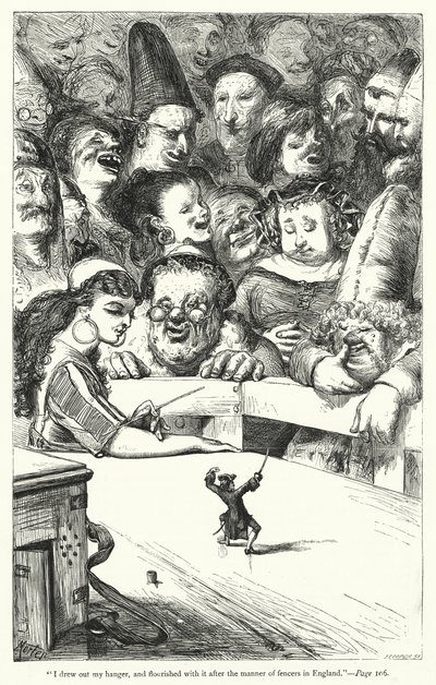 Ilustracja do Podróży Guliwera autorstwa Jonathana Swifta (rycina) autorstwa Thomas Morten