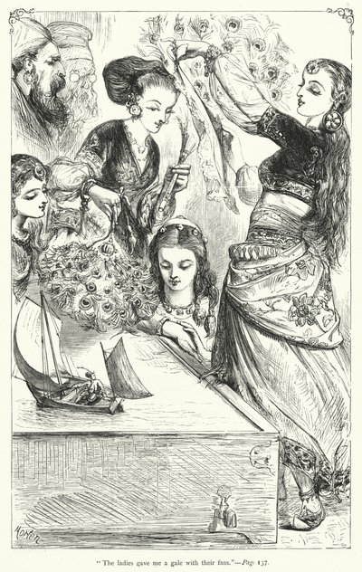 Ilustracja do Podróży Guliwera autorstwa Jonathana Swifta (rycina) autorstwa Thomas Morten