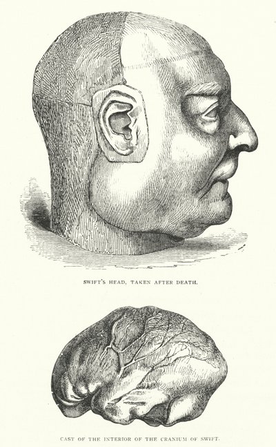 Ilustracja do życia Jonathana Swifta (rycina) autorstwa Thomas Morten