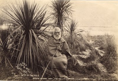 Ostatni z wyścigu Matene Korako Wera. Ote Hapu Ngatimamoe, c.1895 (druk albumowy) autorstwa Thomas Muir
