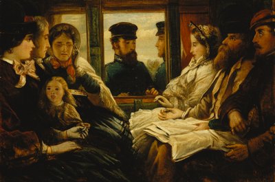 Prezent podróżny 1860 „Proszę o bilety”, 1861 autorstwa Thomas Musgrave Joy