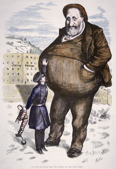Karykatura z Williamem Marcy „Boss” Tweed (1823-78) z „Harper