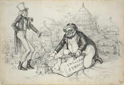 Syndykat angielski (brytyjskie złoto) autorstwa Thomas Nast