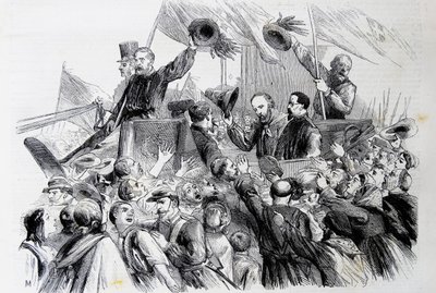 Wejście Garibaldiego do Neapolu, 1860 autorstwa Thomas Nast