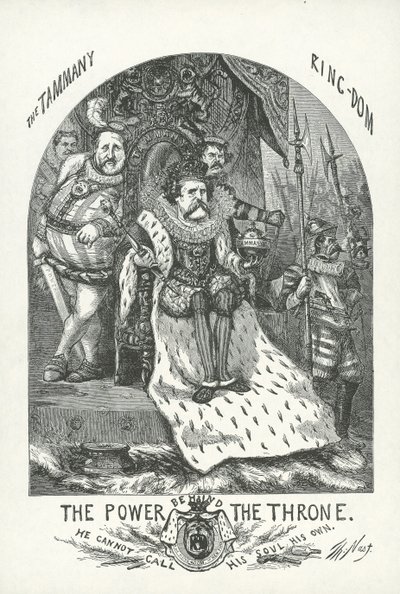 John T. Hoffman i William „Boss” Tweed autorstwa Thomas Nast