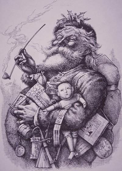 Święty Mikołaj autorstwa Thomas Nast