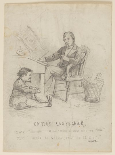 Studium dla kreskówki, „Łatwy fotel redaktora” autorstwa Thomas Nast